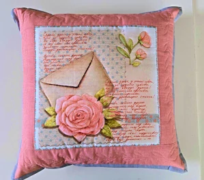 povlak na polštářek starorůžový