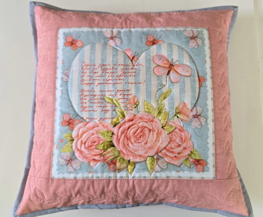 povlak na polštářek starorůžový