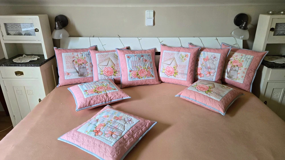 povlak na polštářek starorůžový